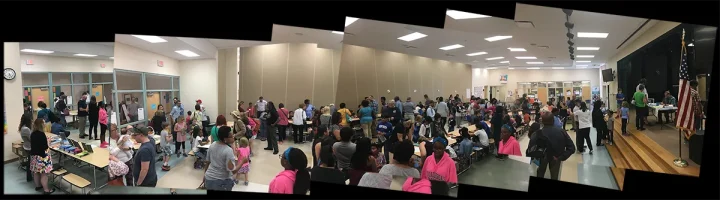 Make-A-Book Project Celebration Panorama Photo