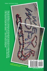 Ruby the Red Worm's Dirty job back cover with school photo of students standing in the shape of "We ❤ Worms."